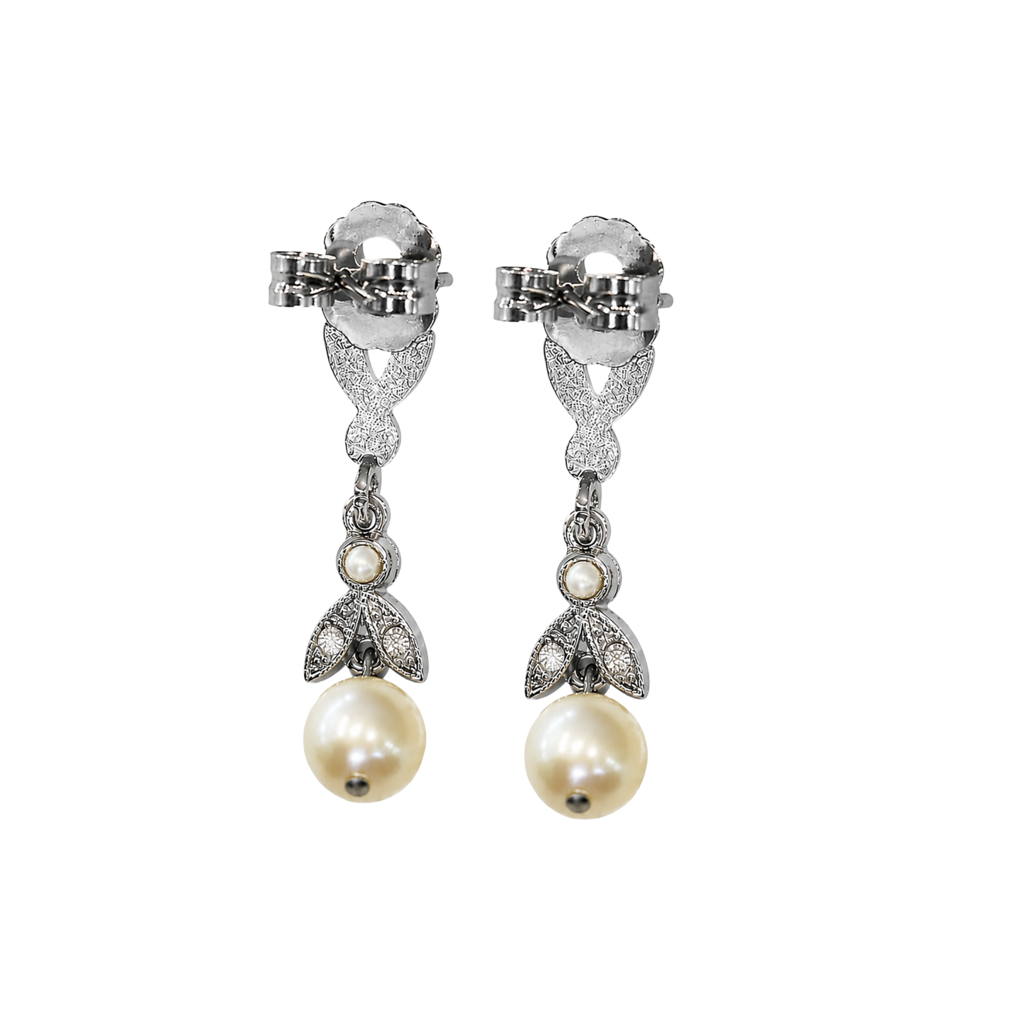 Orecchini con Perle tipo Maiorca e Strass