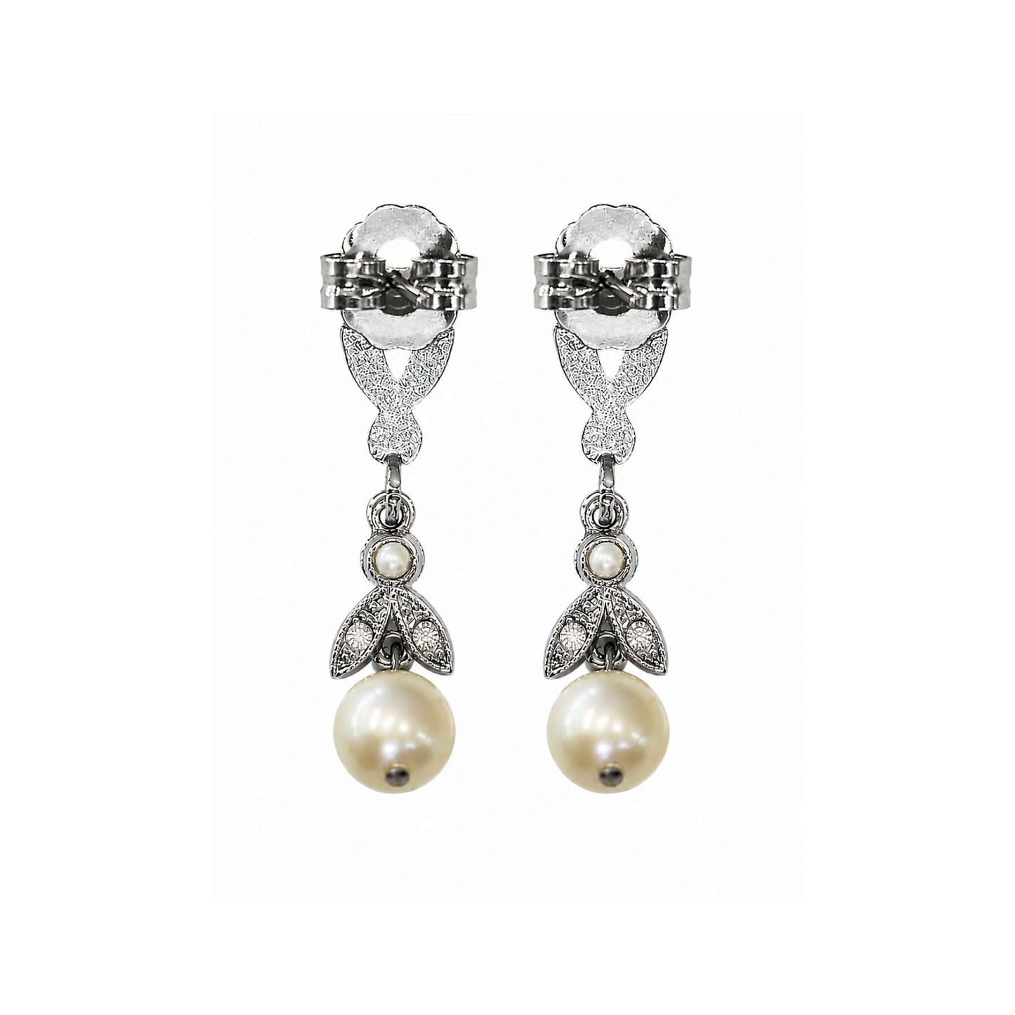 Orecchini con Perle tipo Maiorca e Strass