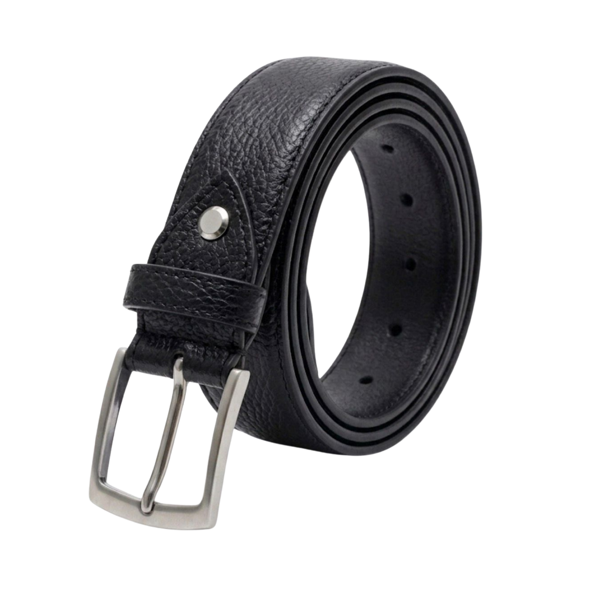 Cintura in vera pelle Made in Italy - nero