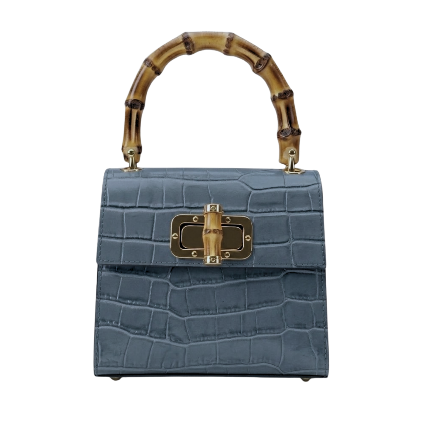 Borsa Coco in vera pelle Made in Italy vista frontale - Carta da zucchero