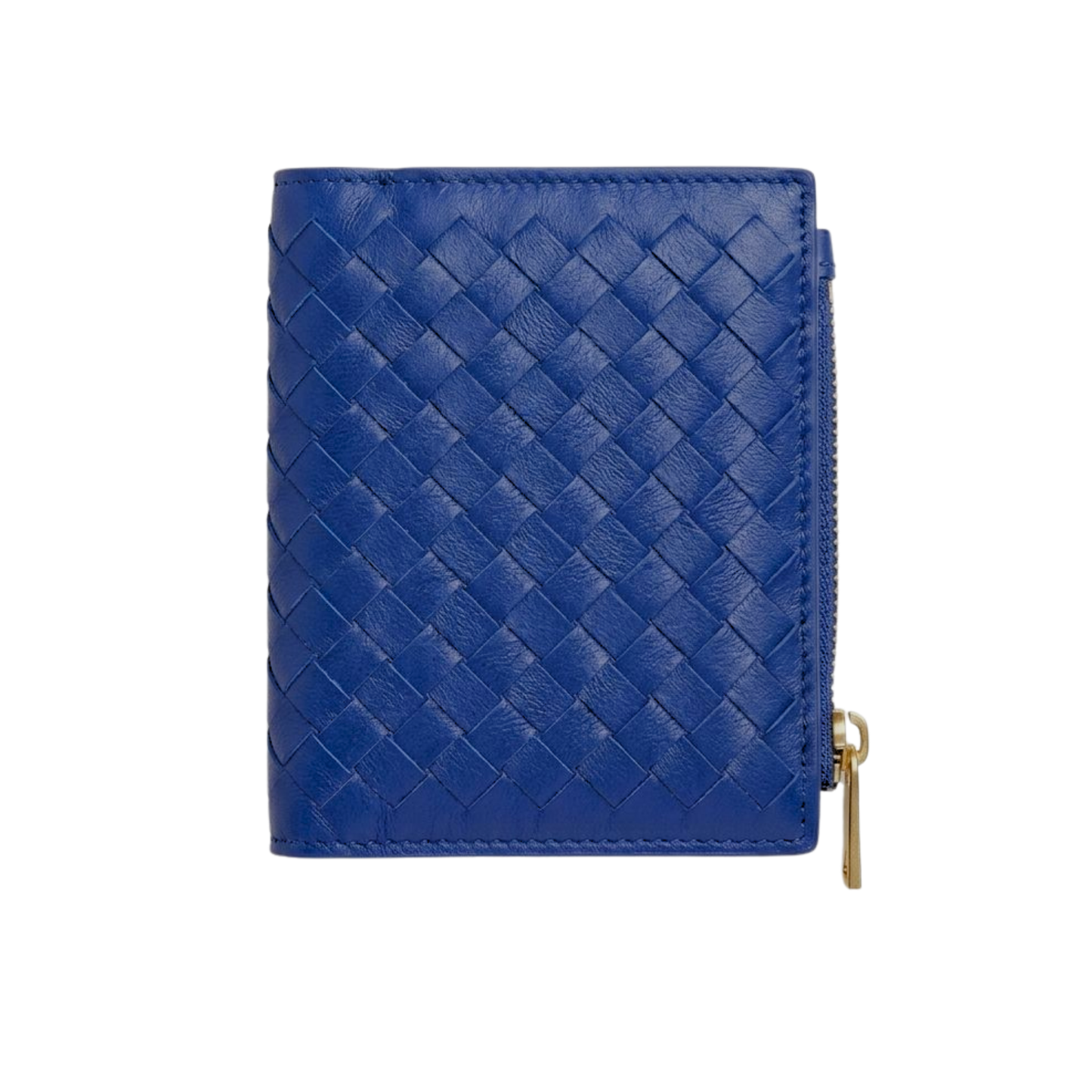 Portafoglio vera pelle made in italy Blu