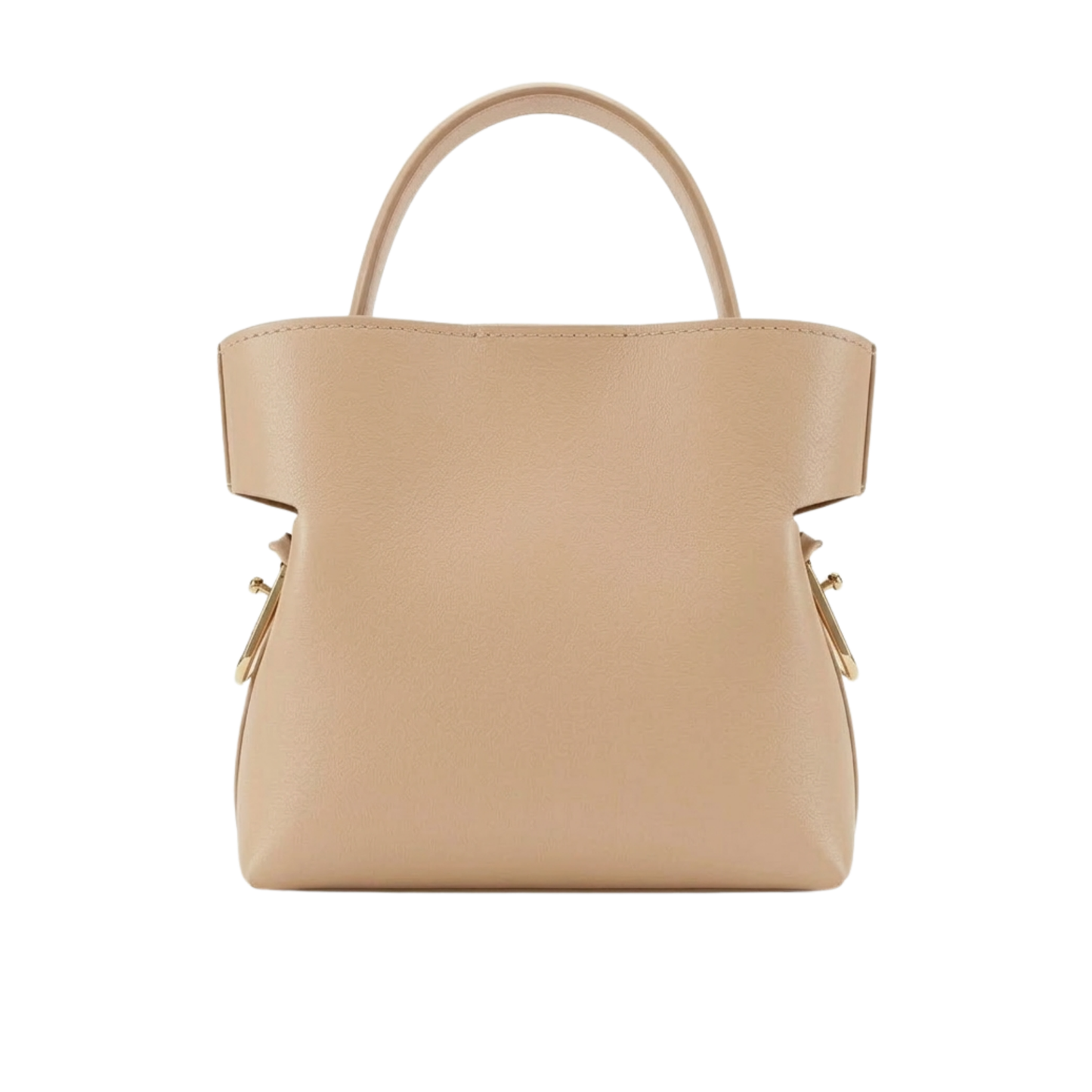 Borsa Sleek in vera pelle Made in Italy – vista frontale - Beige