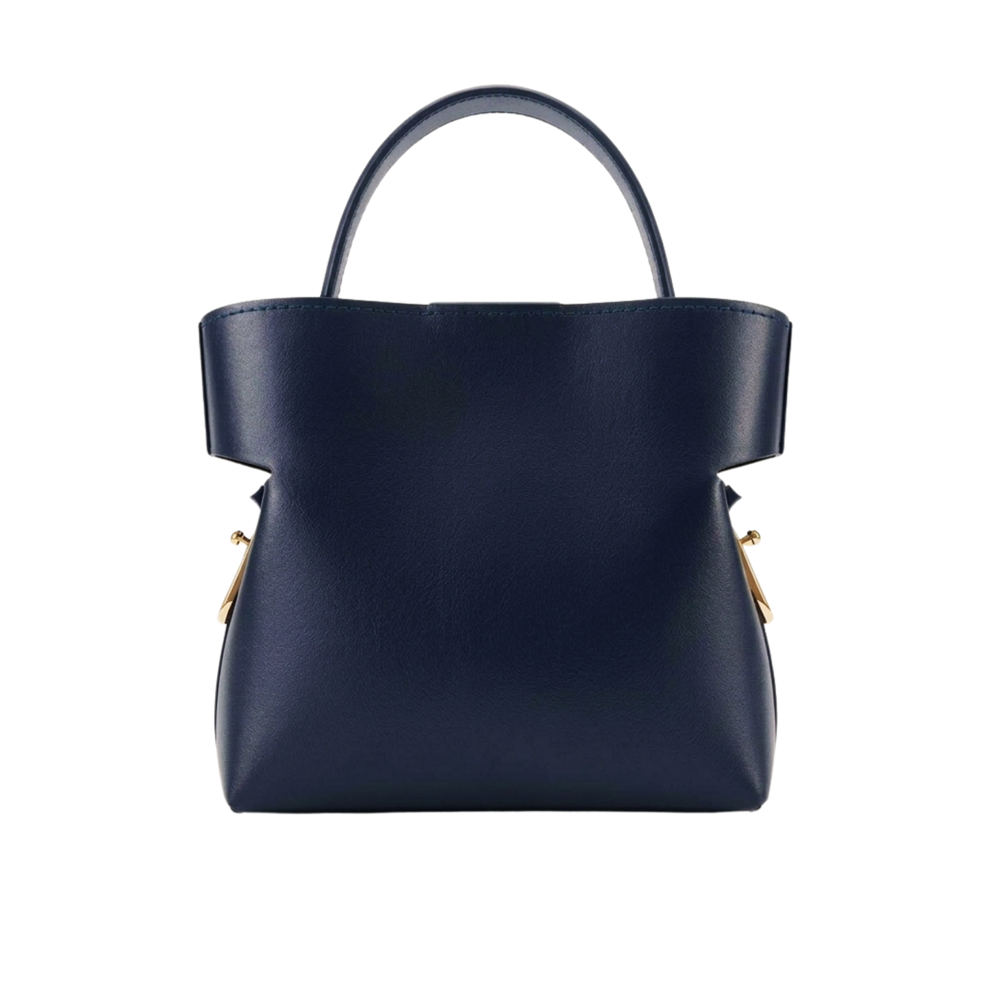 Borsa Sleek in vera pelle Made in Italy – vista frontale - Navy