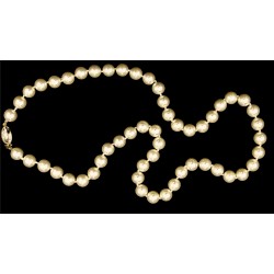 Glass pearl necklace